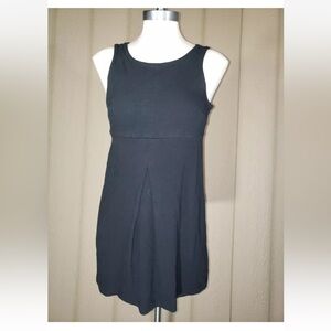 American Eagle Black Knit Sleeveless Fit & Flare Dress S Casual Stretch Mini